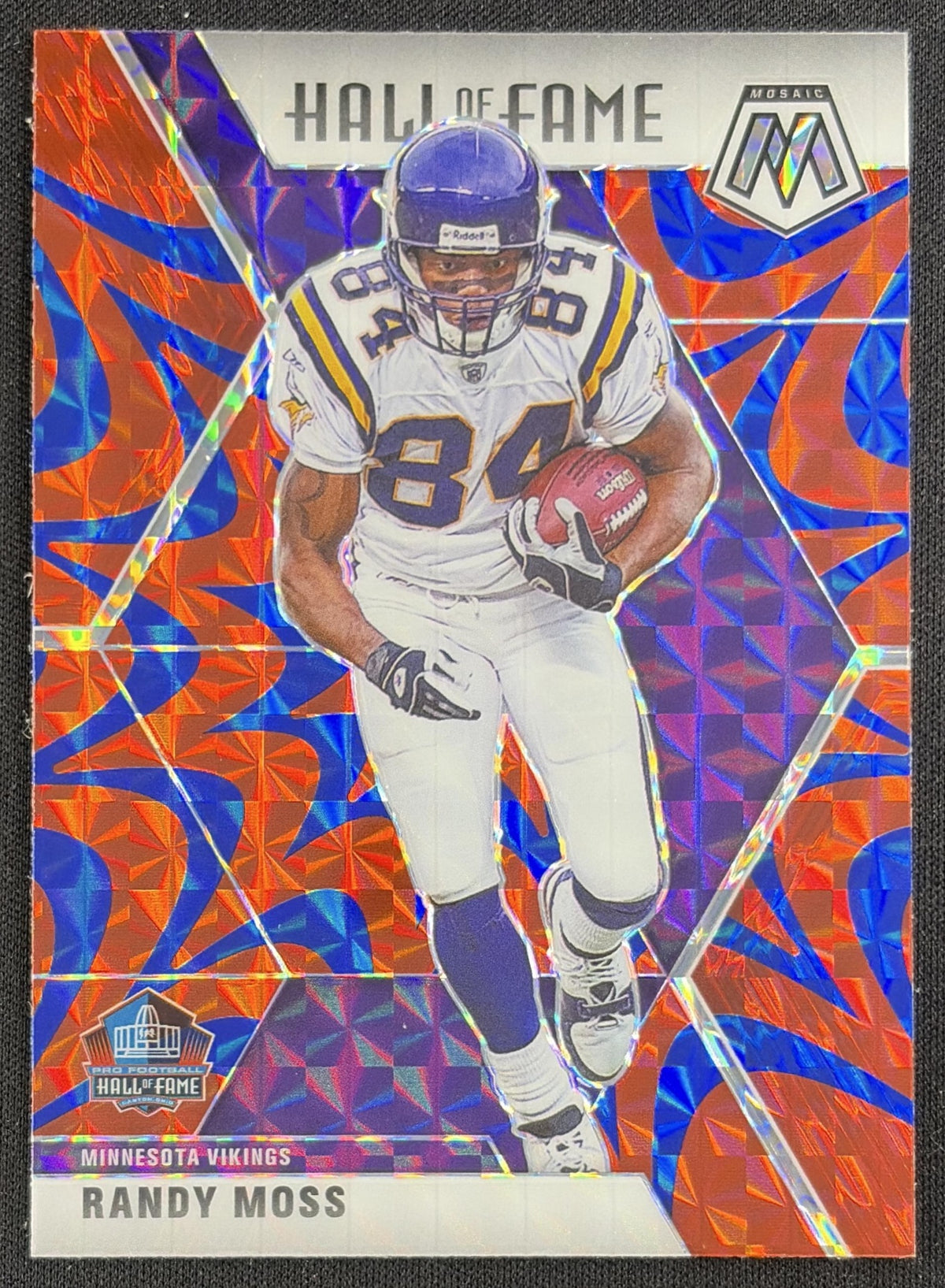 Randy Moss 2020 Panini Mosaic Prizm Reactive Blue Vikings