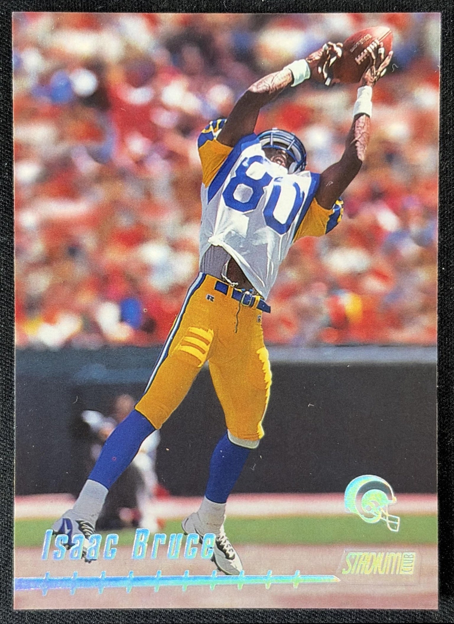 Isaac Bruce 1999 Topps Stadium Club Rams front