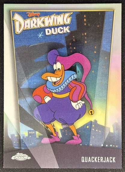 Quackerjack 2026 Topps Chrome Disney Darkwing Duck 35th Anniversary front
