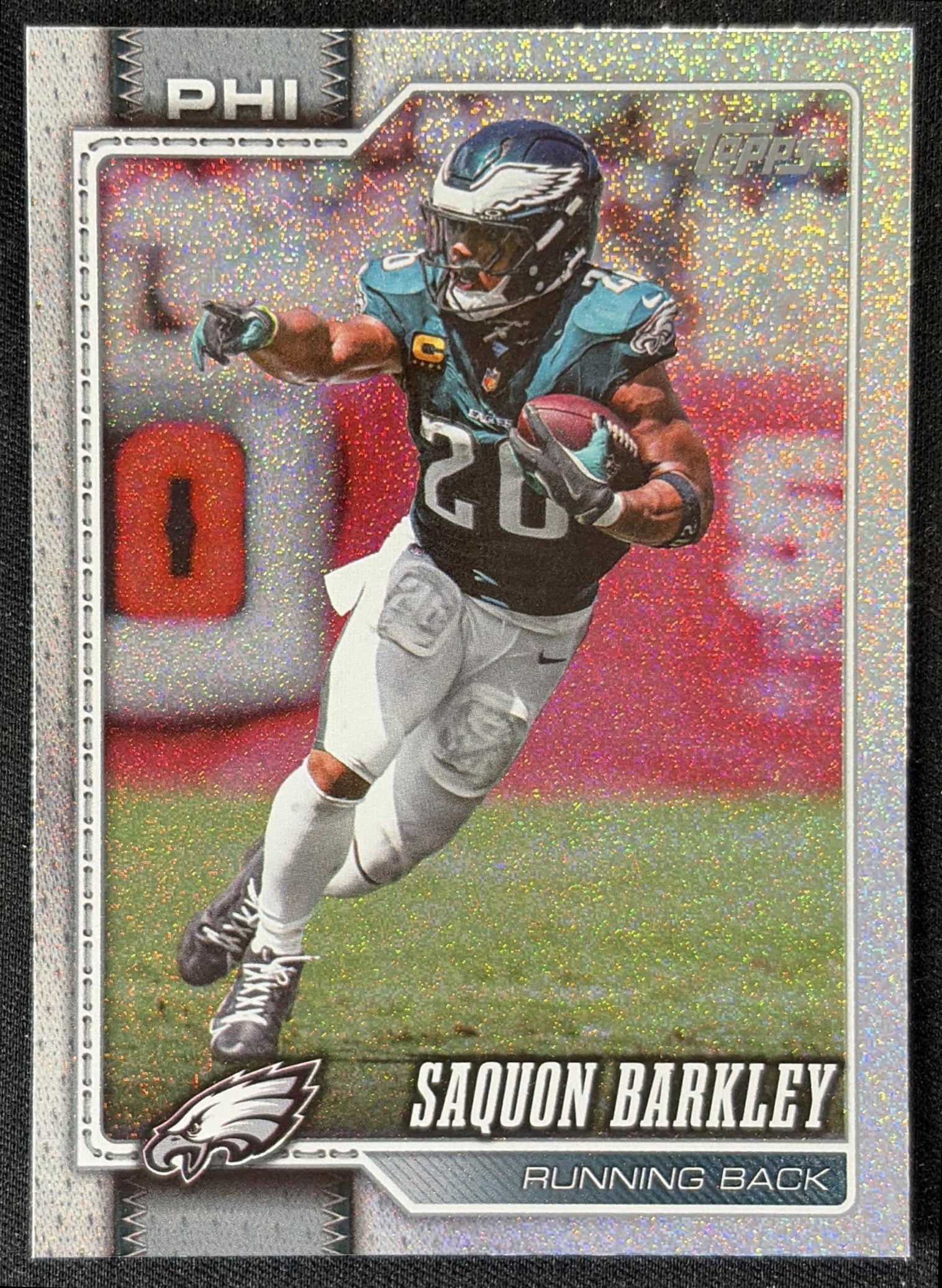 Saquon Barkley 2026 Topps Sandglitter Eagles front
