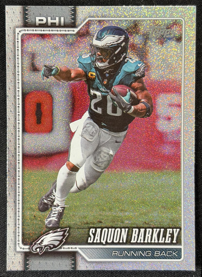 Saquon Barkley 2026 Topps Sandglitter Eagles front
