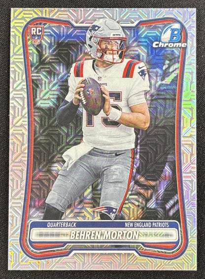 Behren Morton 2026 Bowman Chrome NFL Mojo Refractor Patriots