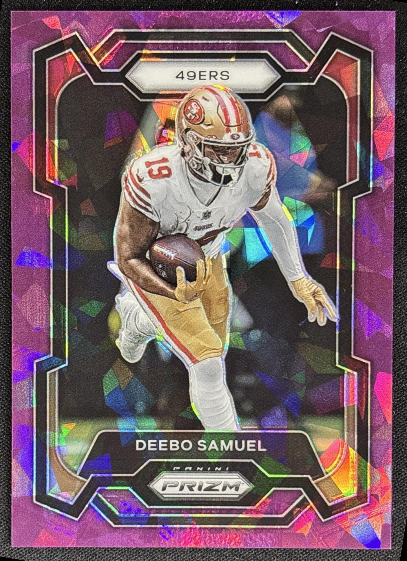 Deebo Samuel 2023 Panini Prizm Purple Ice /225 49ers