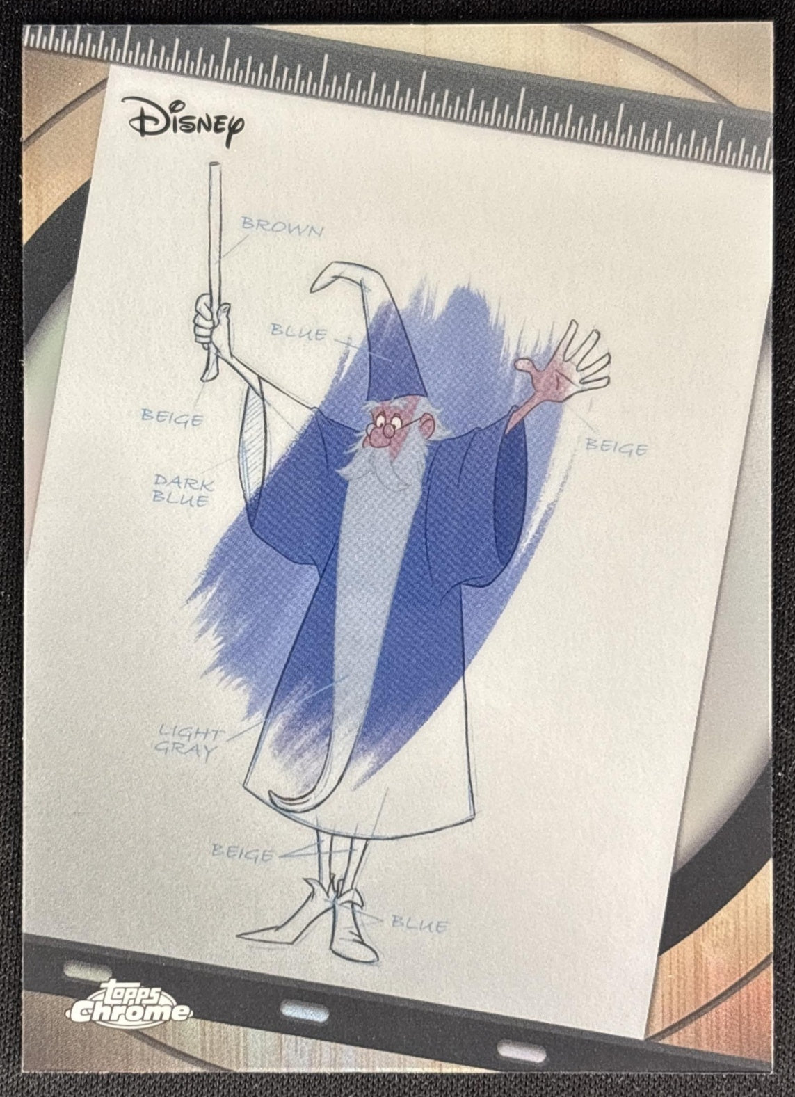 Merlin 2026 Topps Chrome Disney Ink & Paint The Sword in Stone front
