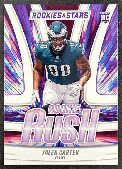 Jalen Carter 2023 Panini Rookies & Stars Rookie Rush Eagles front