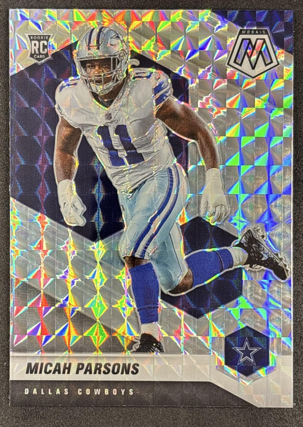 Micah Parsons 2021 Panini Mosaic Prizm Cowboys front