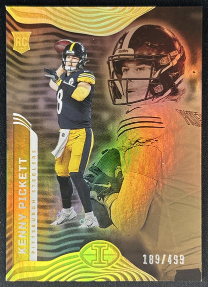 Kenny Pickett 2022 Panini Illusions Trophy Collection Bronze /499 Steelers front
