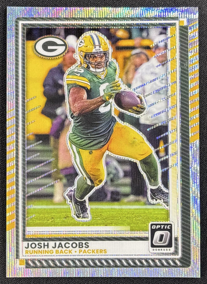 Josh Jacobs 2025 Panini Donruss Optic Wave Prizm /300 Packers