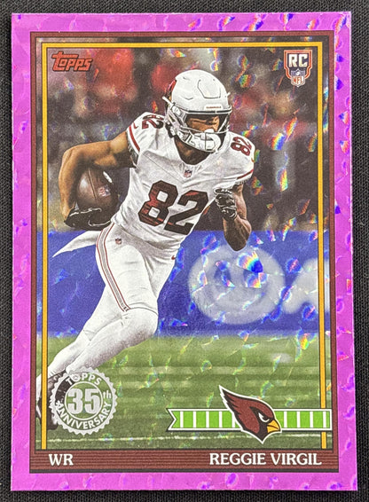 Reggie Virgil 2026 Topps 1991 Rookie Pink Crackle Foil Cardinals Arizona Cardinals