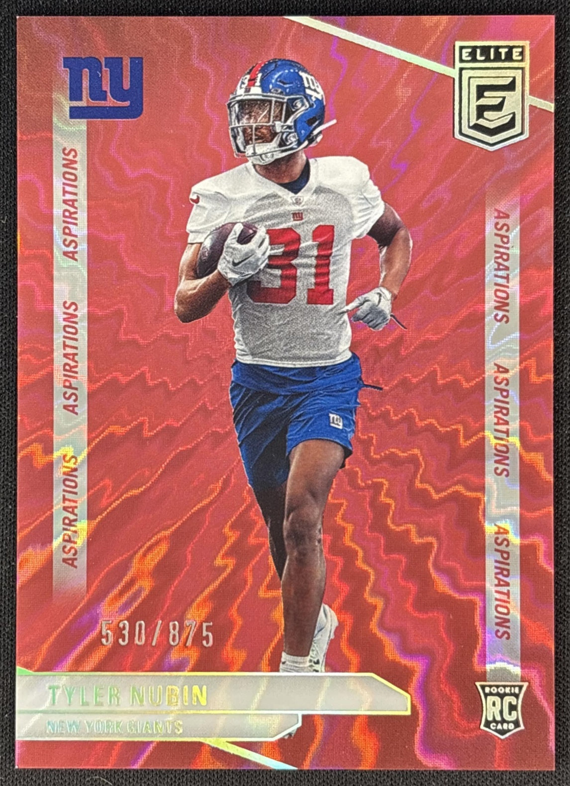 Tyler Nubin 2024 Panini Donruss Elite Status Explosion /875 Giants front