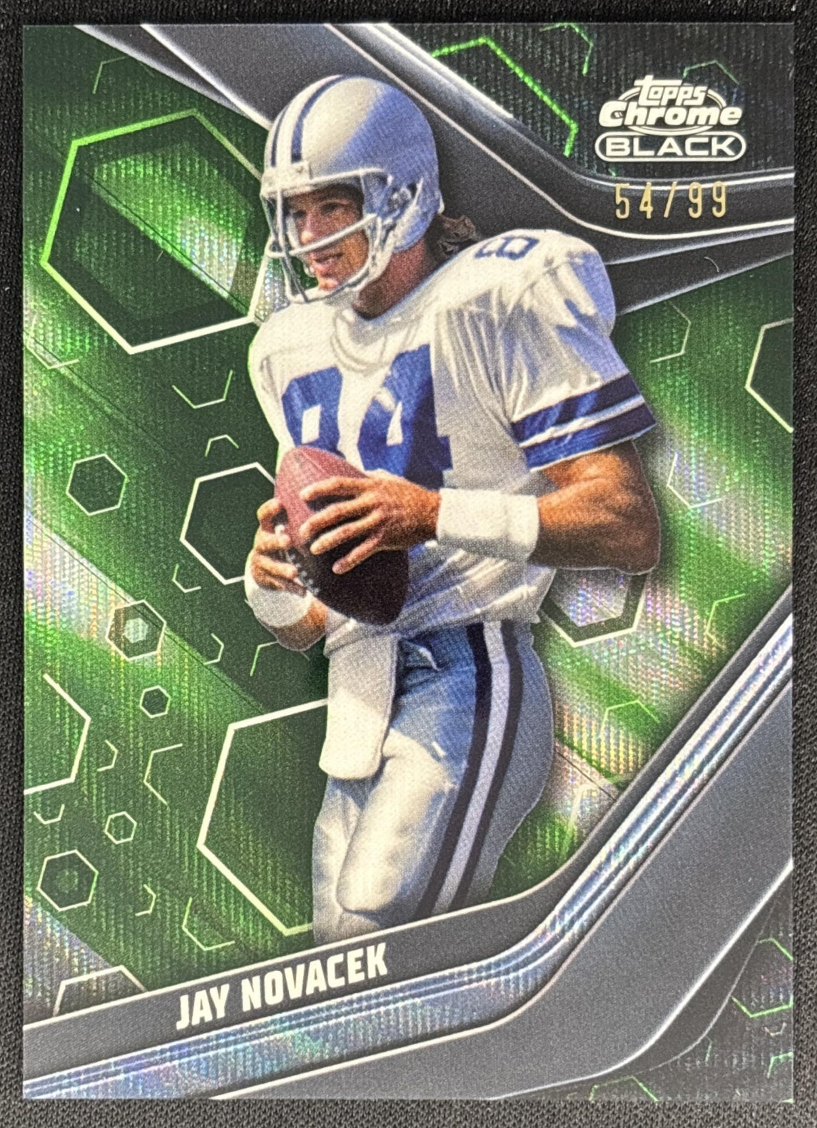 Jay Novacek 2023 Topps Composite Chrome Black Green Refractor /99 Cowboys
