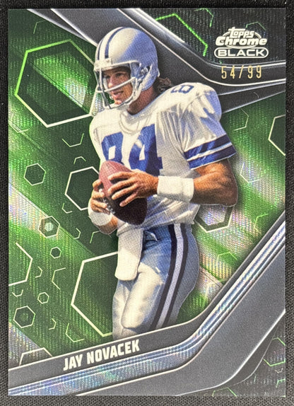 Jay Novacek 2023 Topps Composite Chrome Black Green Refractor /99 Cowboys
