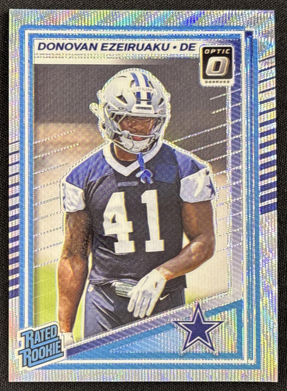 Donovan Ezeiruaku 2025 Panini Donruss Optic Rated Rookie Wave Prizm /300 Cowboys