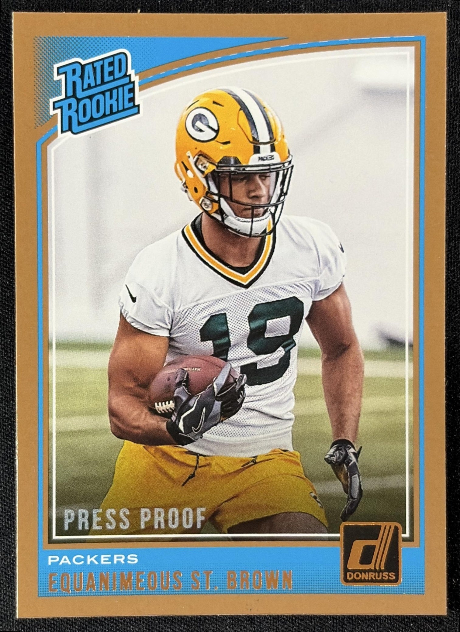 Equanimeous St. Brown 2018 Panini Donruss Press Proof Bronze Packers