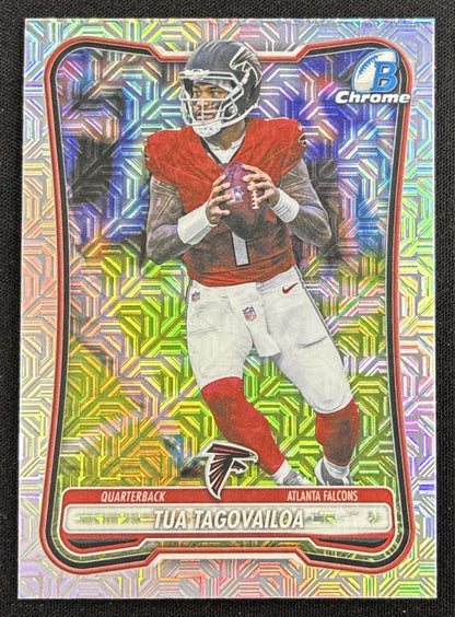 Tua Tagovailoa 2026 Bowman Chrome NFL Mojo Refractor Falcons