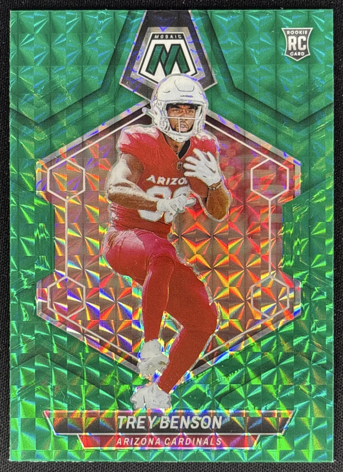 Trey Benson 2024 Panini Mosaic Green Prizm Cardinals Default Title Sports Trading Cards
