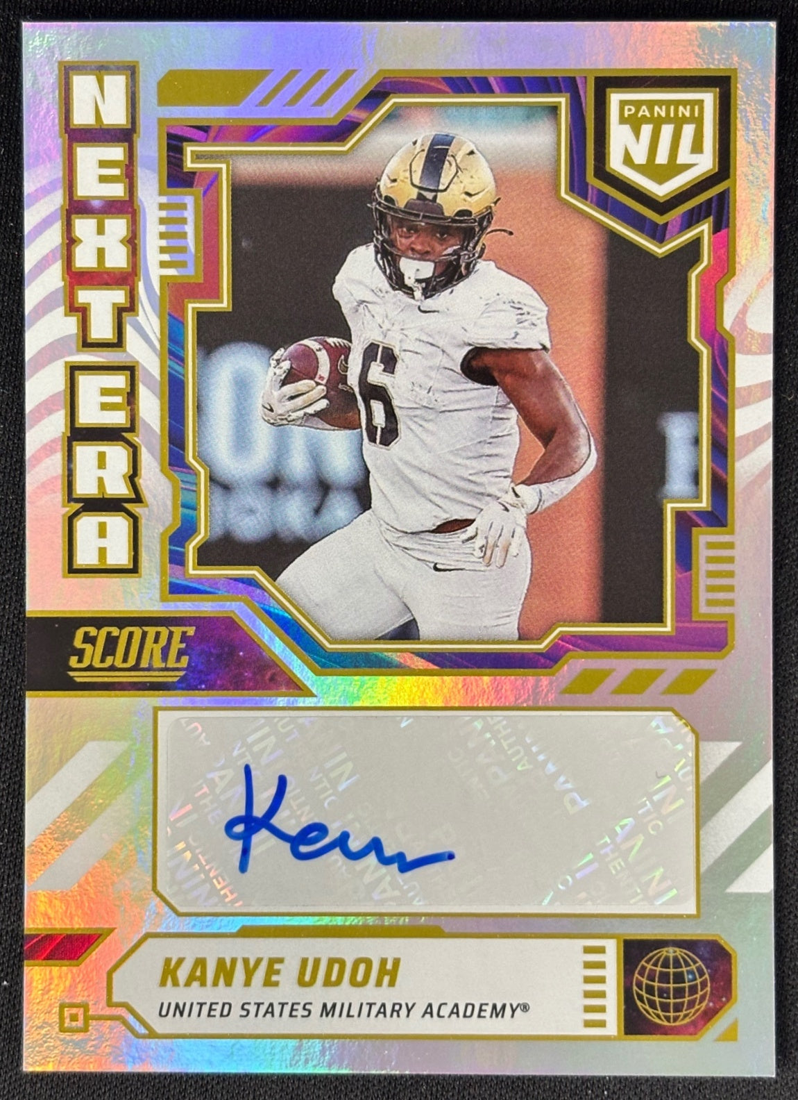 Kanye Udoh 2025 Score Next Era NIL Auto sports trading card