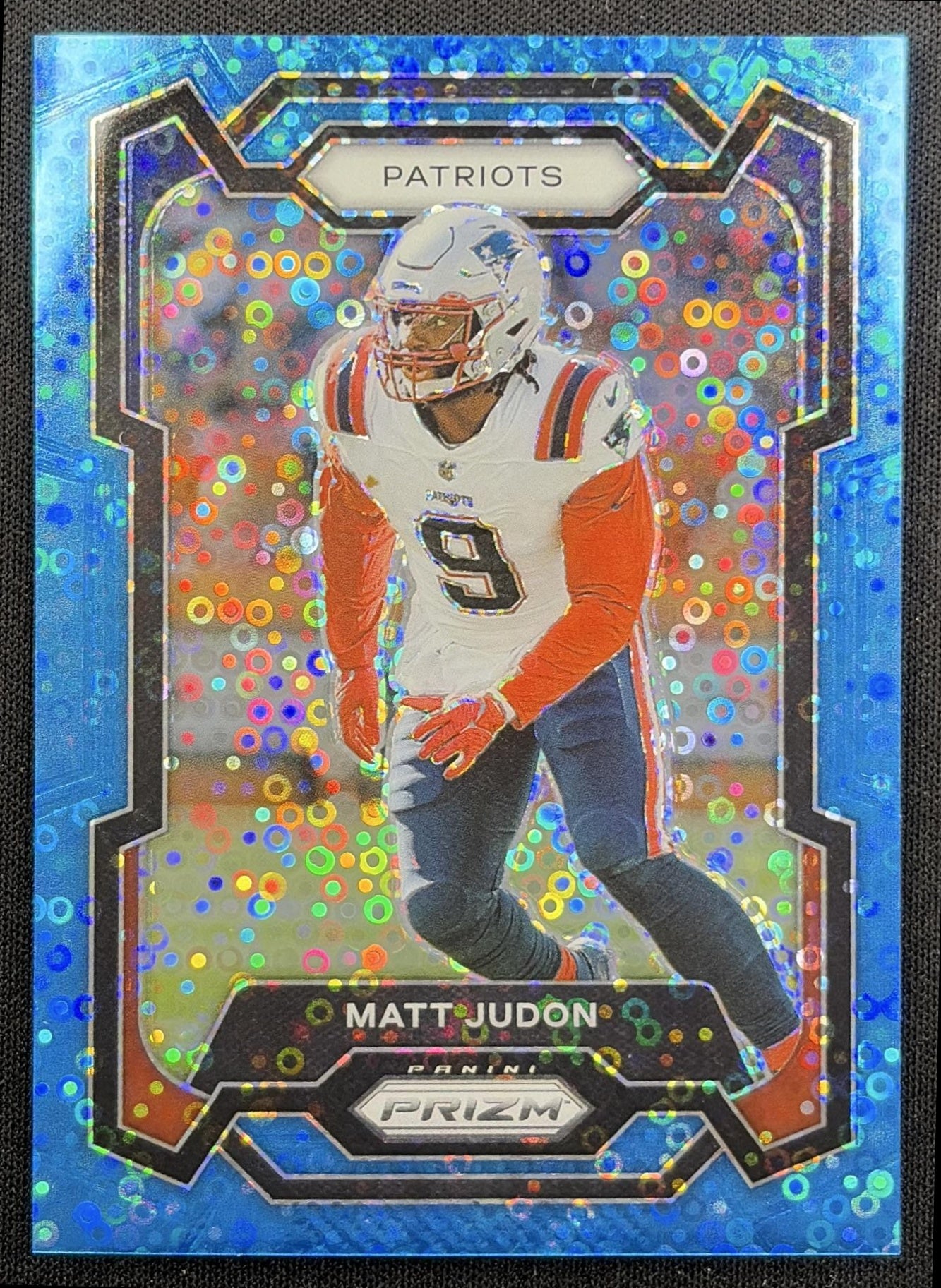 Matt Judon 2023 Panini Prizm No Huddle Blue /95 Patriots