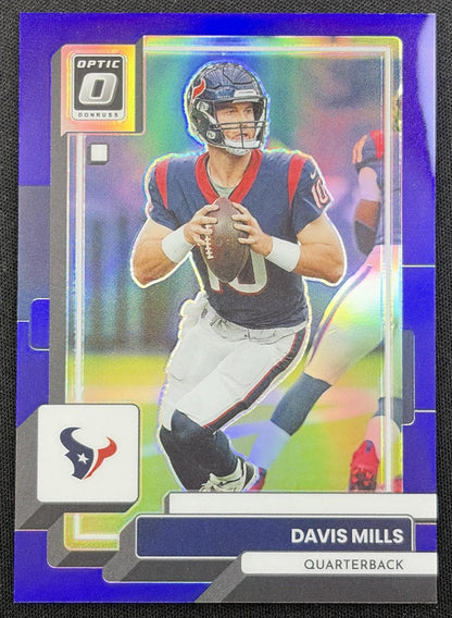 Davis Mills 2021 Panini Donruss Optic Purple /50 Texans