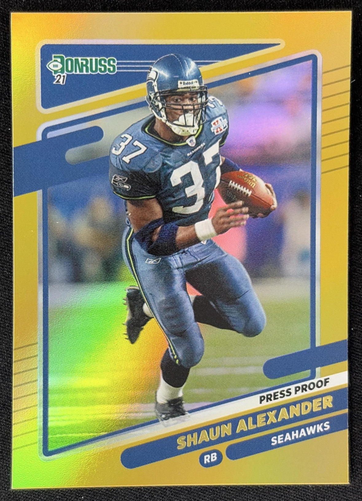Shaun Alexander 2021 Panini Donruss Press Proof Premium Seahawks - Seattle Seahawks