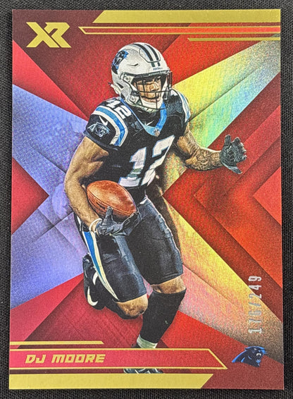 DJ Moore 2019 Panini XR Red /249 Panthers