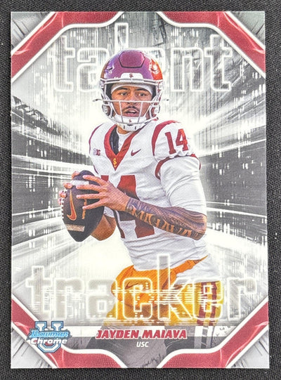 Jayden Maiava 2026 Bowman Talent Tracker Chrome Trojans Sports Trading Card