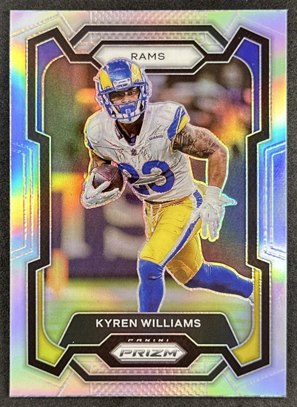 Kyren Williams 2023 Panini Prizm Silver Rams Sports Trading Card
