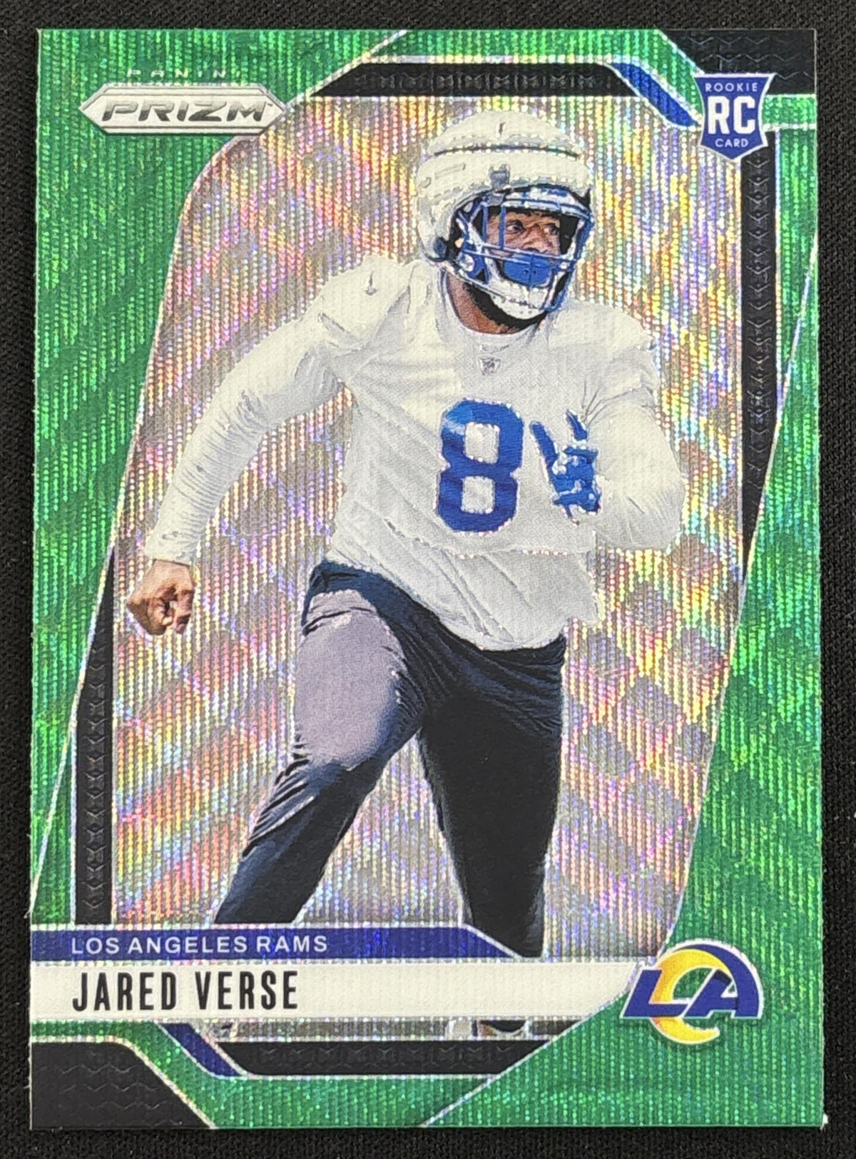 Jared Verse 2024 Panini Prizm Green Wave Prizm Rams - front