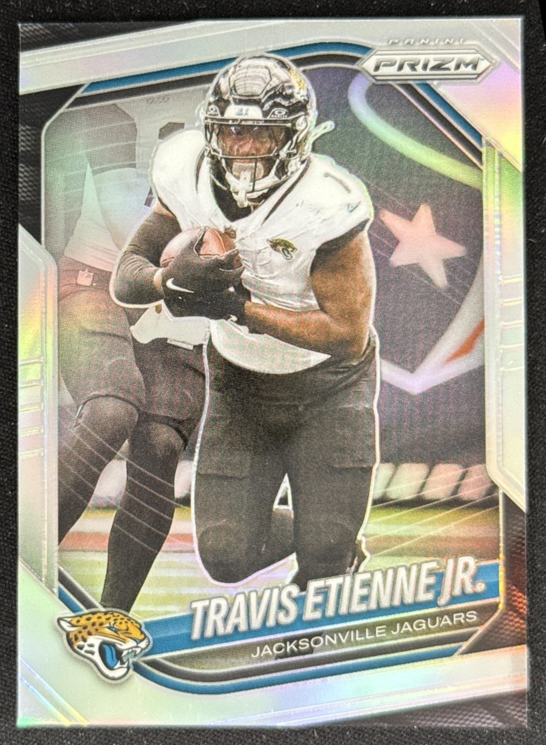 Travis Etienne Jr. 2025 Panini Prizm Silver Jaguars Jacksonville Jaguars Sports Trading Card