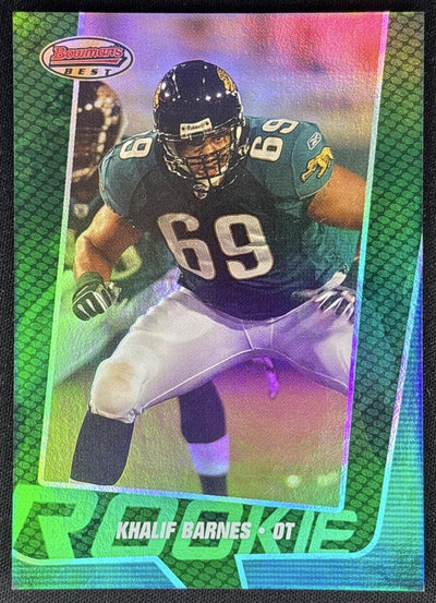 Khalif Barnes 2005 Bowman's Best Green /799 Jaguars Default Title Sports Trading Cards