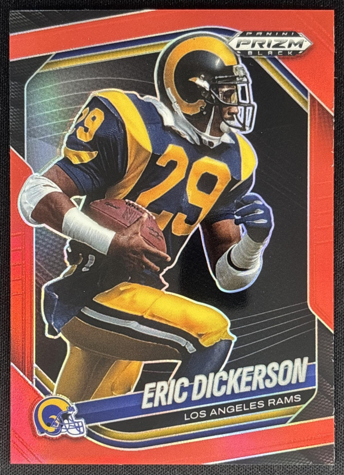 Eric Dickerson 2025 Panini Prizm Black Red /299 Rams Default Title Sports Trading Cards