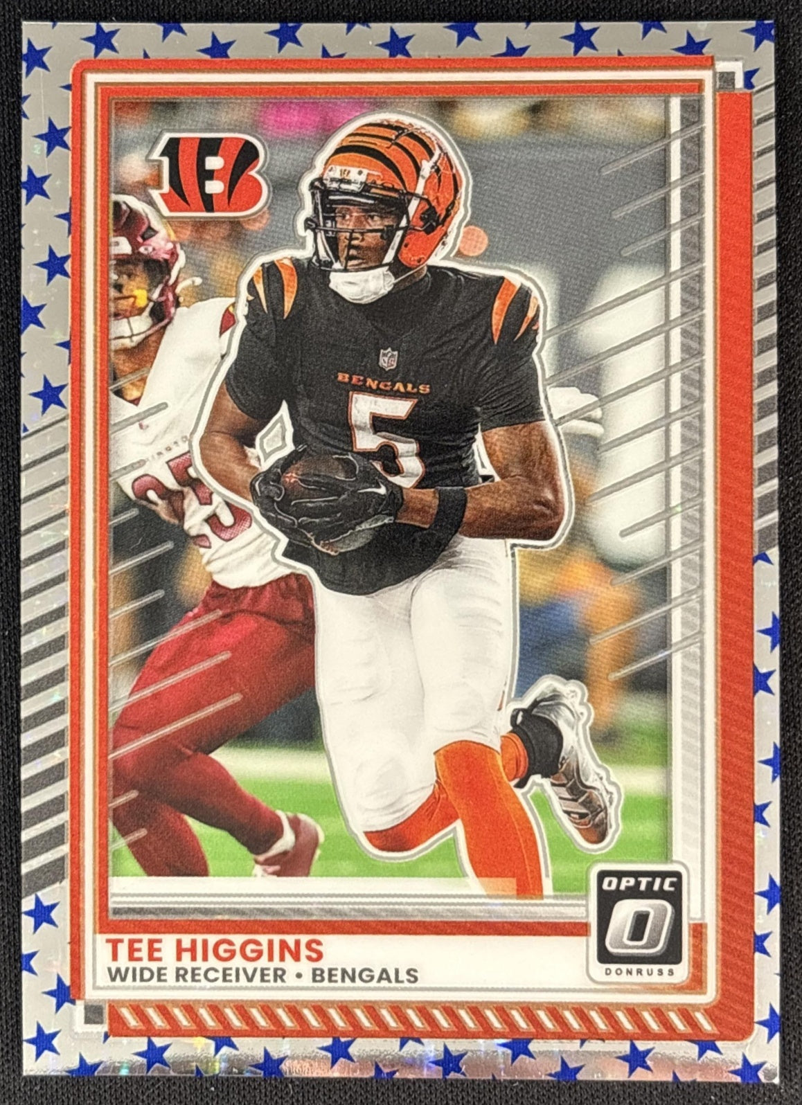 Tee Higgins 2025 Panini Donruss Optic Stars Prizm Bengals front