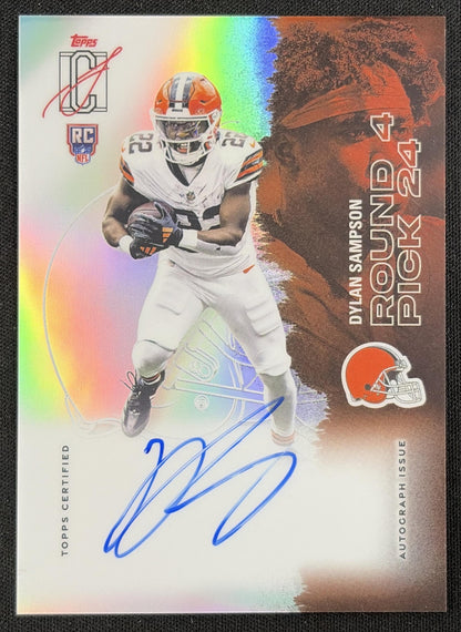 Dylan Sampson 2025 Topps Signature Class Rookie Chrome Auto Browns