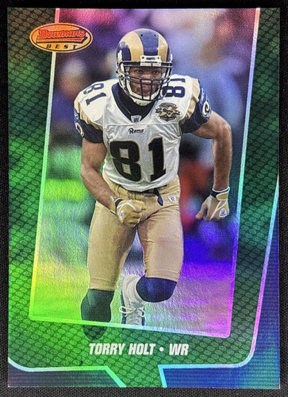 Torry Holt 2005 Bowman's Best Green /799 Rams Sports Trading Cards