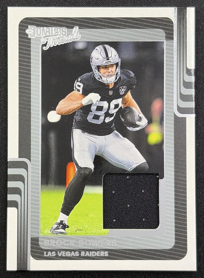 Brock Bowers 2025 Panini Donruss Threads Raiders