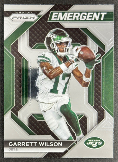 Garrett Wilson 2023 Panini Prizm Emergent Jets Default Title Sports Trading Cards