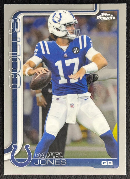 Daniel Jones 2025 Topps Chrome Colts Sports Trading Cards