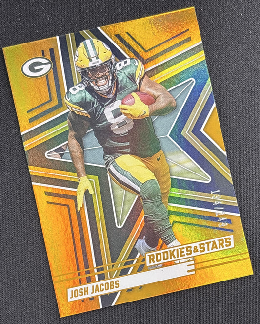 Josh Jacobs 2025 Panini Rookies & Stars Orange /249 Packers Green Bay Packers