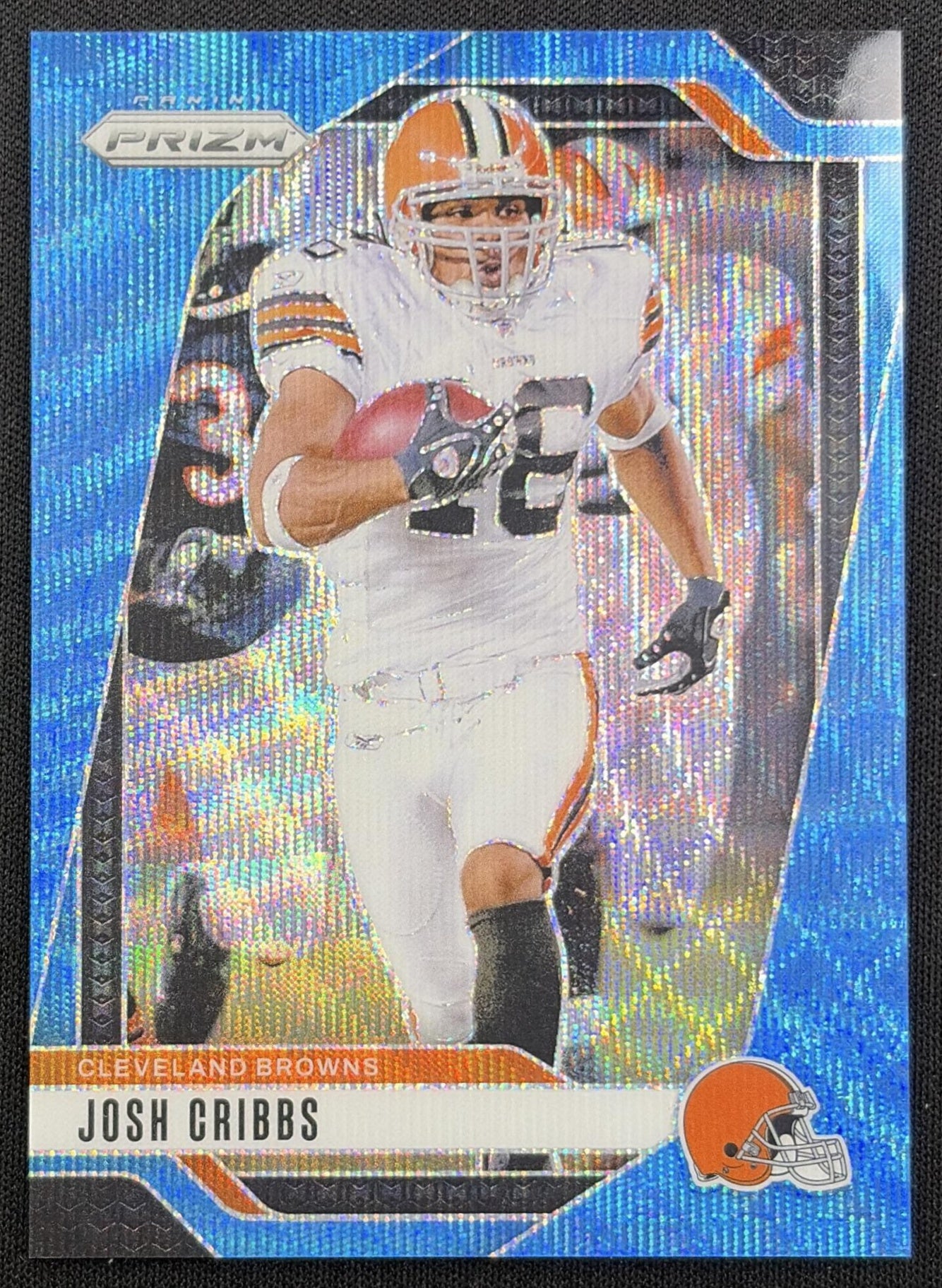 Josh Cribbs 2024 Panini Prizm Blue Wave /230 Browns front