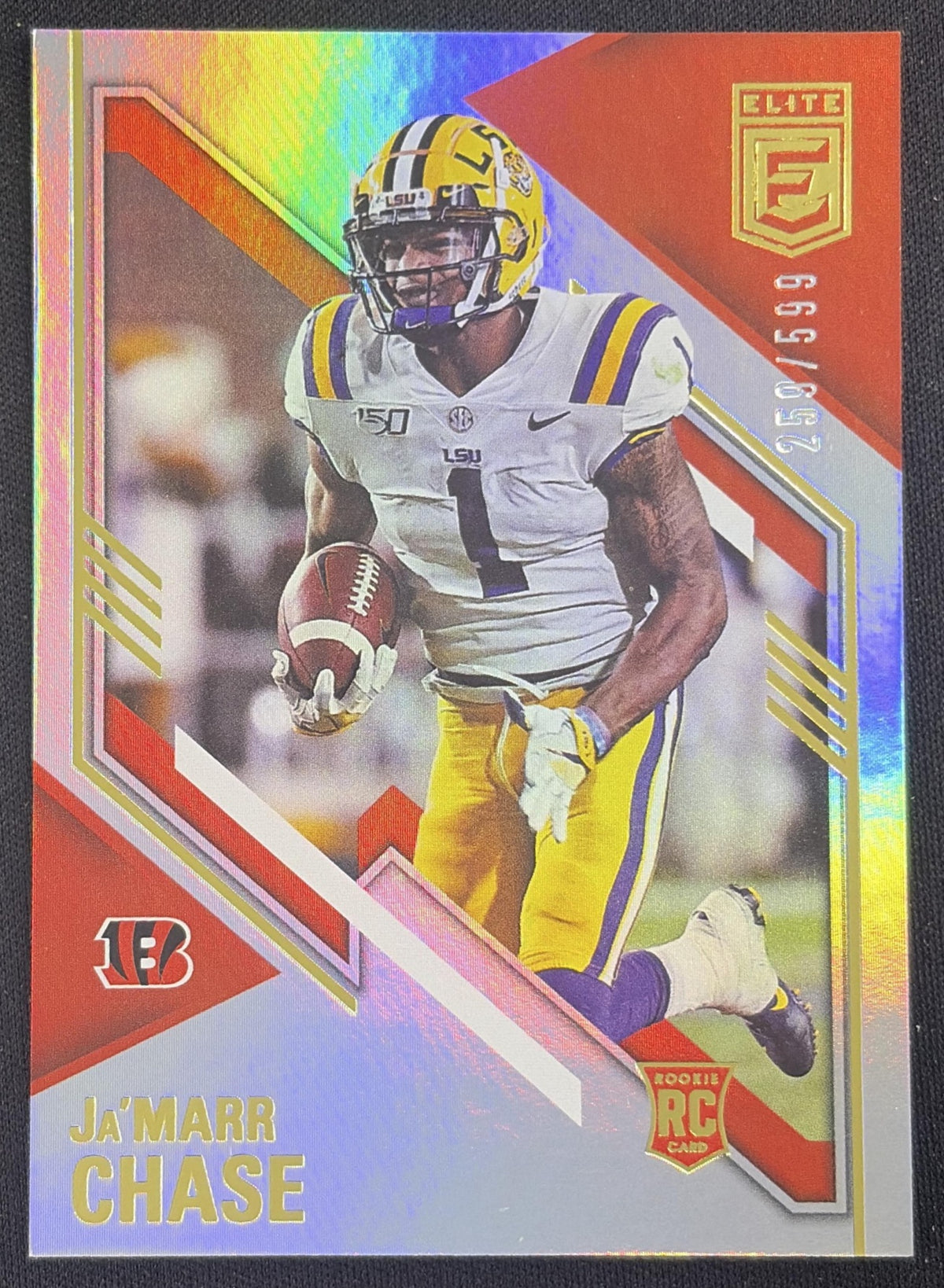 Ja'Marr Chase 2021 Panini Donruss Elite /599 Bengals Sports Trading Card