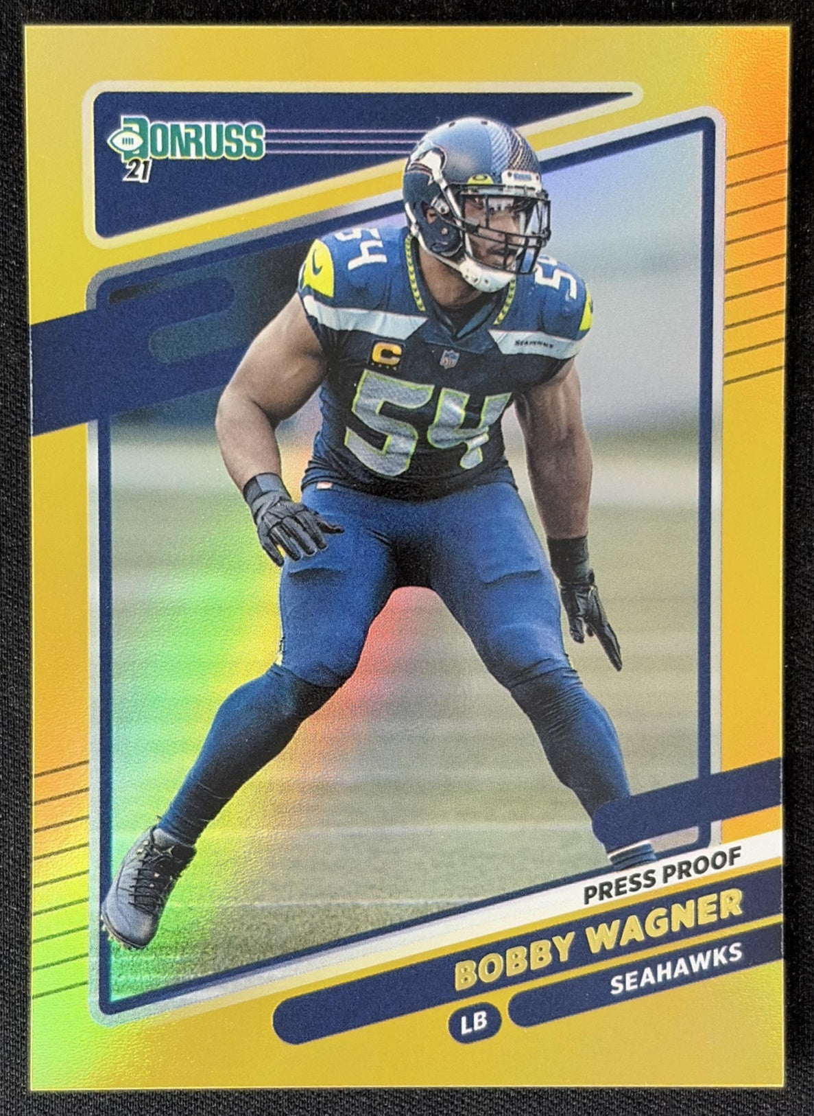 Bobby Wagner 2021 Panini Donruss Press Proof Premium Seahawks - Seattle Seahawks