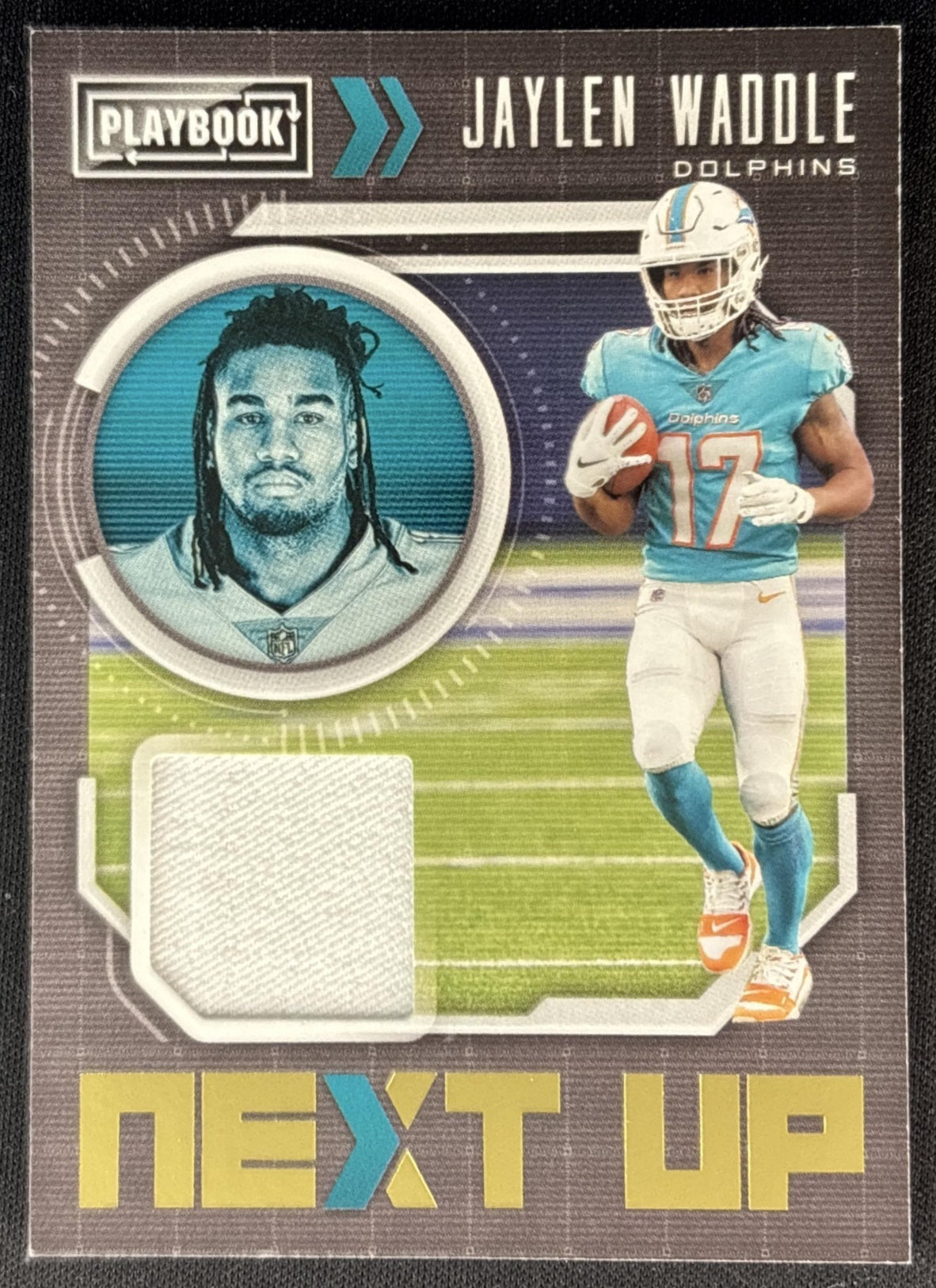 Jaylen Waddle 2021 Panini Playbook Next Up Jerseys Dolphins