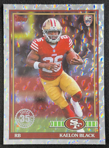 Kaelon Black 2026 Topps 1991 Rookie Crackle Foil 49ers