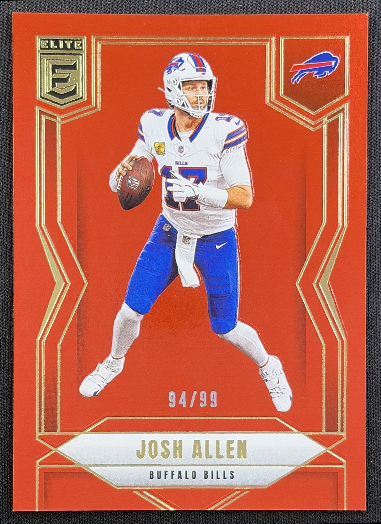 Josh Allen 2025 Panini Donruss Elite Red /99 Bills