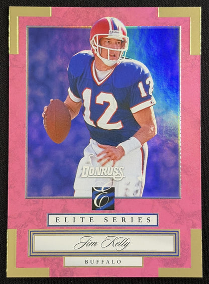Jim Kelly 2026 Panini Donruss Elite Series Pink Bills