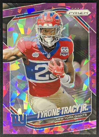 Tyrone Tracy Jr. 2025 Panini Prizm Purple Ice /225 Giants Default Title Sports Trading Cards