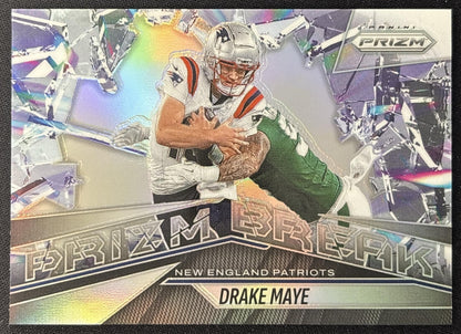 Drake Maye 2025 Panini Prizm Break Silver Patriots