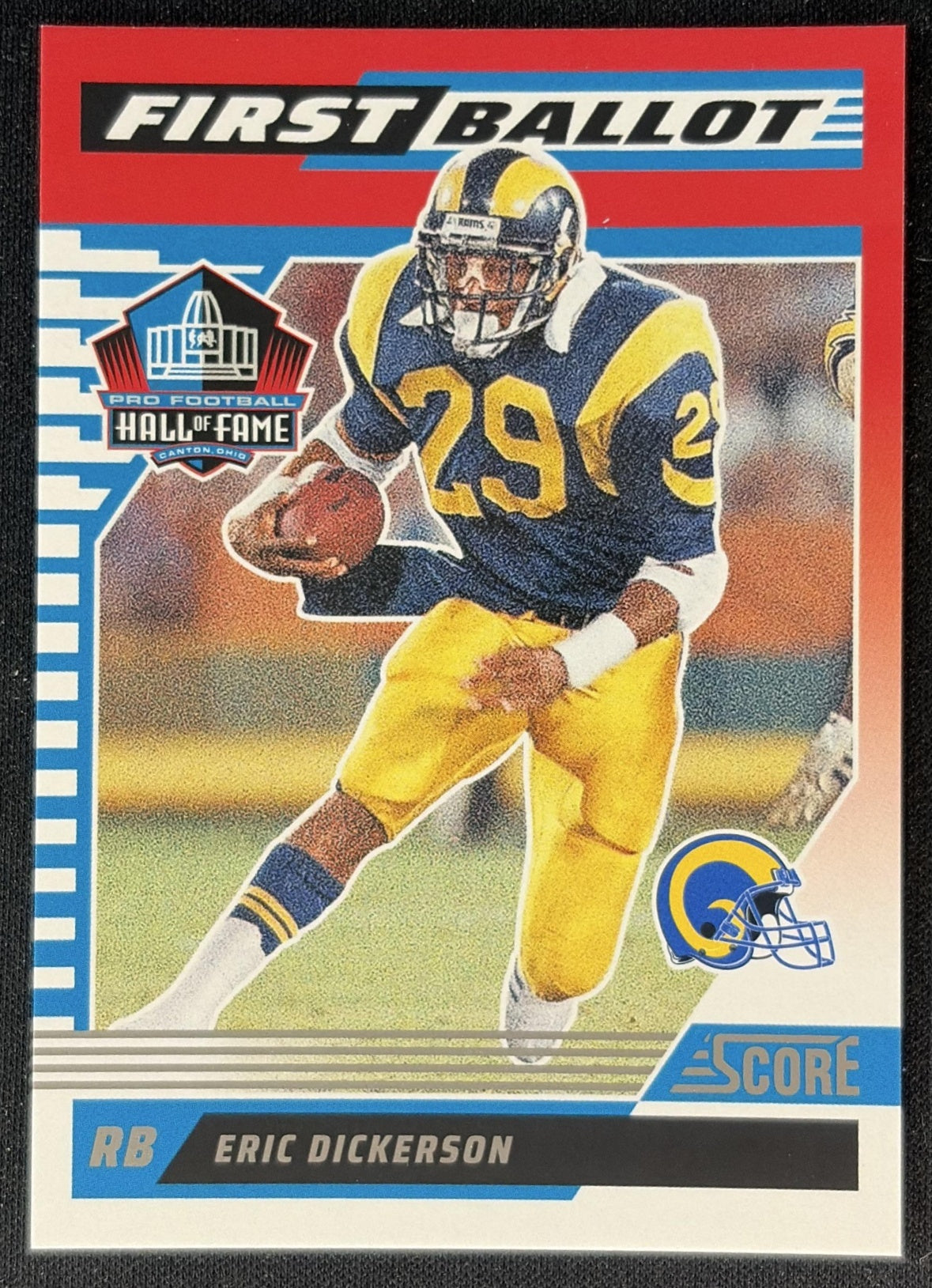 Eric Dickerson 2025 Panini Score First Ballot Rams Front