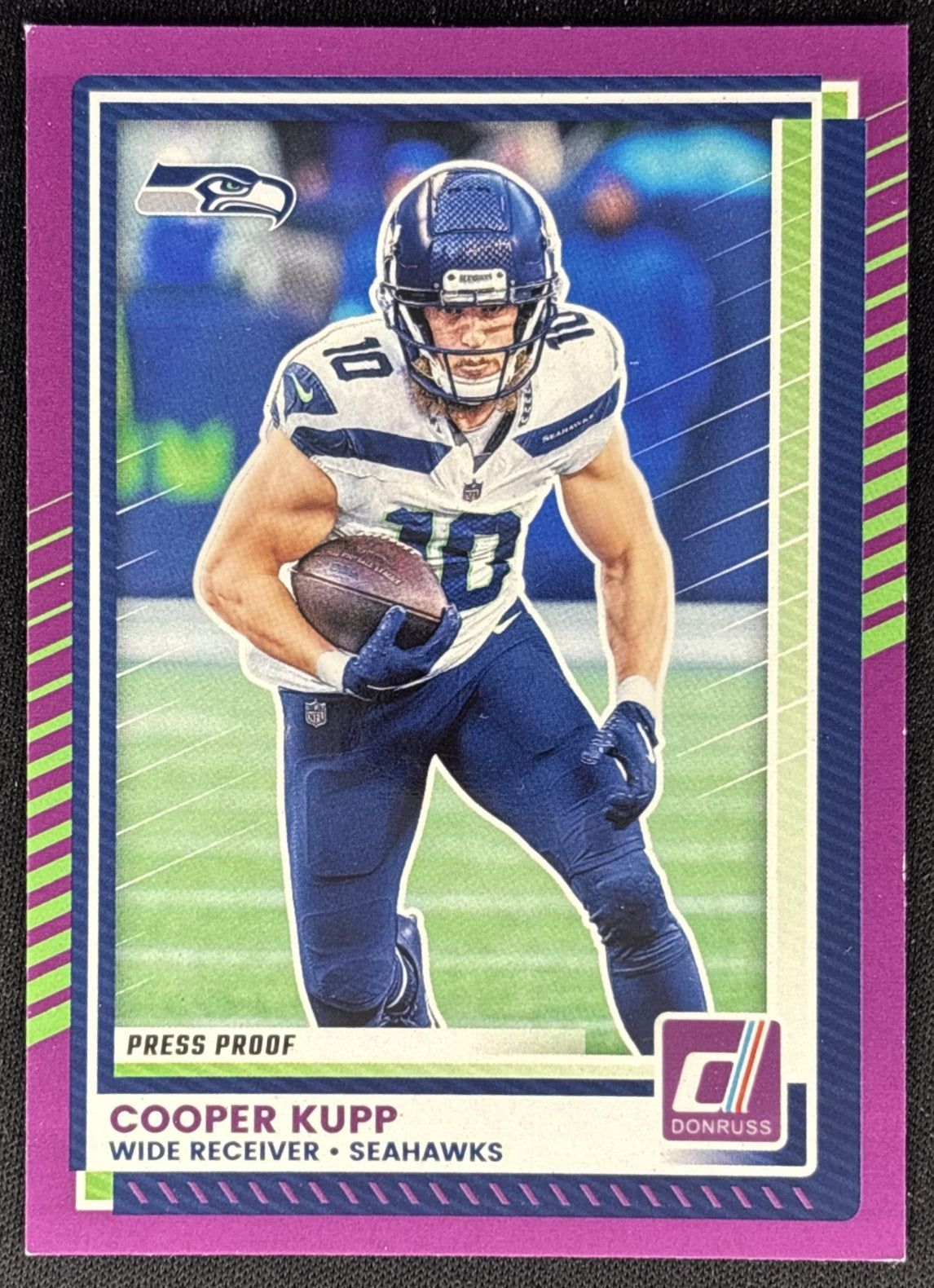 Cooper Kupp 2025 Panini Donruss Press Proof Purple Seahawks - Front