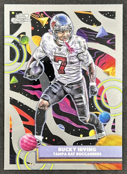 Bucky Irving 2025 Topps Cosmic Chrome Buccaneers front
